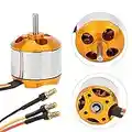 Hopcd Motor sin escobillas 1400KV Outrunner, Motor Outrunner eléctrico RC, Motor Outrunner sin escobillas de helicóptero para RC Quadcopter(1400KV)