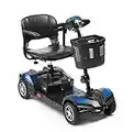 Drive Scout Class 2 Portable 4 Wheel Mobility Scooter 12 AMP Batteries - Blue