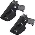 Taktische Pistole Holster Gürtelholster Taktische Pistolenholster 2Pack Pistole verborgenes Trageholster mit Metall Clip für Rechts- und Linkshandzug Passt den Kleinwagen an große Handfeuerwaffen