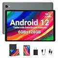 Tablet 10,36 Pollici Android 12, TOSCiDO Tablet 5G WiFi PC, 6GB RAM+128GB ROM(Espandibile 1TB SD) Octa-Core 2GHz, 1920*1200 FHD IPS, Tablets con 4G LTE/SIM,6000mAh,GPS,Gaming,BT5.0,con custodia,Grigio