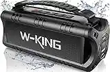 W-KING Bluetooth Speaker, 30W Portable Wireless Loud Speakers, IPX6 Waterproof Outdoor Speaker with Punchy Bass, 24H Playtime, EQ, AUX, TF Card, USB Playback -Powerful Speaker for Home, Party, Outdoor