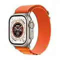 Apple Watch Ultra (GPS + Cellular, 49mm) Reloj Inteligente con Caja de Titanio - Correa Loop Alpine Naranja - Talla L. Monitor de entreno, GPS de Alta precisión, autonomía Extraordinaria