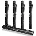 XY Zone Led Penlight 1000 Lumens Pen Flashlight Lamp Clip Pocket Flashlight Torch Powered by 2AAA Battery,5 PCS(Battery Not Included)