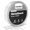 GAUDER Metallband selbstklebend I Ideal für Tonies®-Figuren & -Regale I Ferroband I Magnetband für Magnete I Eisenband I Stahlband (3m)