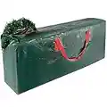 Bolsa de almacenamiento para árbol de Navidad de 9 pies, grande, color verde, con cremallera y asas de transporte, decoración de Navidad, soporte de almacenamiento artificial