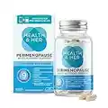 Health & Her Perimenopause Supplements for Women - Support During Perimenopause (The Early Stage of Menopause) - 1 Month Supply of 60 Perimenopause Vitamin Capsules - Vegan - Gluten Free