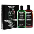 Brickell Men’s Products – Rutina Revitalizadora de Cuidado Capilar – Champú con Aceites de Menta y Árbol de Té + Acondicionador Fuerza y Volumen - Natural y Orgánico