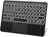 Sross-TEC Bluetooth Keyboard with Touchpad, QWERTY Layout Wireless Tablet Keyboards Compatible with Windows/Android/iOS, Backlit Keyboard for iPad, iPad Pro, iPad Air, Samsung, Mac, Macbook, Black