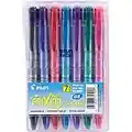 Pilot FriXion Clicker Retractable Erasable Gel Pens, Extra Fine Point, 7-Pack Pouch, Assorted Color Inks (32509)