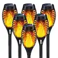 Solar Outdoor Lights, Solar Torch Light with Flickering Flame for Garden Decor, Solar Garden Lights, Waterproof Solar Powered Outdoor Lights, LED Flame Torches for Outside Patio Path Yard Decorations