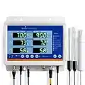 Bluelab CONTPRO Pro Controller for Fully Automated 24/7 Digital Monitor, Dosing, and Data Logging of Hydroponics Reservoir (Base Only, No Pump), includes pH, EC, and temperature probe
