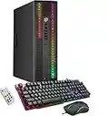 HP ProDesk Desktop Customized RGB Lights Computer Intel Core i5 4570 3.2 GHz 8GB RAM 256GB SSD Win 10 Pro WiFi, Gaming PC Keyboard & Mouse (Renewed)