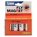 TERRO T518 Fly Magnet Sticky Fly Paper Fly Trap, 8 Count (Pack of 1)