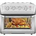 Chefman Air Fryer Toaster Oven Combo, 7-In-1 Convection Oven Countertop 20 Qt Oven Air fryer, Cook a 10 Inch Pizza, Air Fry 2 lb. of Chicken Wings, Toast, Broil, Auto Shutoff, Stainless