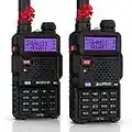 BAOFENG UV-5X (UV-5G) GMRS Radio, Long Range Rechargeable Two Way Radio with NOAA Weather Receiving & Scanning, GMRS Handheld Radio for Adults, Support Chirp, 2 Pack
