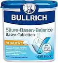 Bullrich Säure-Basen-Balance Basentabletten 450 Stück | Mit Zink für einen ausgeglichenen Säure-Basen-Haushalt | Vegan | Inkl. 24 pH-Teststreifen