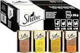 Sheba Katzennassfutter Selection in Sauce, 72 Portionsbeutel, 72x85g (1 Großpackung) – Katzenfutter nass, Geflügel Variation mit Ente, Huhn, Geflügel und Truthahn