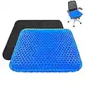 Cojines para sillas,Cojin ortopedico,cojin antiescaras para Silla de Ruedas,Tusscle Cojines coxis para Silla de Oficina, Sillas Gaming,Rueda,Coche,Funda Lavable(Azul)