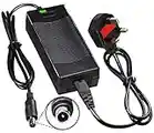 TYZYGMY 42V 2A Electric Scooter Charger 1 Pin,Power Adapter for Xiaomi M365,Pro,Pro2,Essential,1S,AOVO,Ninebot Segway ES1 ES2 ES4 E22E E25E E45E(UK Plug)