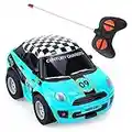 Thedttoy Jouet de 2 Ans pour garçons et Enfants, Voiture télécommandée à partir de 2 3 Ans, Mini Voiture télécommandée de Course, Cadeau d'anniversaire pour garçons Filles 2 3 4 5 6+ Ans (Bleu)