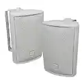 Dual Audio LU47PW 4 3-Way Indoor/Outdoor Speakers (White)