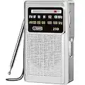 Tendak Radio Portatil Pequeña, Transistores Radio FM Am con Excelente Señal, Mini Radio de Bolsillo, Transistores Radio Pequeños, AA Radio a Pilas, Fácil de Usar