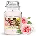 Yankee Candle Candela Profumata In Giara Grande, Rose Appena Recise, Durata Fino A 150 Ore, Camellia Blossom, ‎10.7 x 10.7 x 16.8 cm; 400 grammi