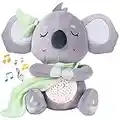 Peluche para Bebé, Koala Peluche Musical Bebe Máquina de Ruido Blanco con Sonidos Canciones Proyector Musica para Dormir, Regalo Juguetes para Bebé Niña Niño Recién Nacido Bebés de 0+ Meses