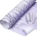 10 Sheets Drawer Liners for Dresser Lavender Scented Drawer Liners Drawer Paper Liner Non Adhesive Scented Liners for Drawers Fragrant Drawer Liners for Home Shelf Closet (Lavender,Lavender)