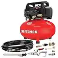 CRAFTSMAN Air Compressor, 6 Gallon, Pancake, Oil-Free with 13 Piece Accessory Kit (CMEC6150K)