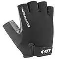 Louis Garneau, Men's Calory Padded, Breathable, Shock Absorbing, Half Finger Bike Gloves, Black, Medium