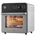 CUSIMAX Digital Air Fryer Oven, 14.5L for Home Use, 16-in-1 Countertop Convection Oven with LED Touchscreen, Dehydrate Rotisserie Bake Oil-Free, Accessories Included, 1700W