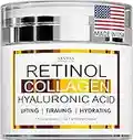 Retinol Cream for Face - Facial Moisturizer with Collagen Cream and Hyaluronic Acid - Anti Aging Eye Face Cream Day and Night Moisturizer - Hydrating Wrinkle Cream for Women and Men - Neck & Décolleté Cream