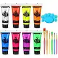 Art Paint ,Glow in Dark Face Body Paint UV Blacklight Neon Fluorescent (10ml)