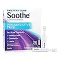 Soothe Dry Eyes Drops, Lubricant Relief, Preservative Free, Single Use Dispensers, Packaging May Vary, Transparent, 0.6 ml, 30 Count