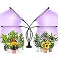 Trayvespace LED Grow Lights for Indoor Plants Full Spectrum,80 LED Plant Light,Grow Light with 9 Dimming Level and Timer,Plant Lamp with 4 Heads,Grow Lamp for Seedlings and Succulents