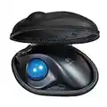 Per Logitech M570 wireless trackball mouse Travel EVA PU duro di trasporto Dimensioni della copertura del sacchetto borsa compatta by Hermitshell