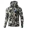 HUK Men's Standard ICON X Light Weight Wind & Water Resistant Jacket, Hunt Club Camo, Large