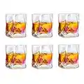 Whiskey Gläser Set Whisky Glas: 6 Stück Edel Rum Tumbler Weingläser Ohne Stiel Männer Papa Scotch Vodka Bourbon Irish Single Rye Malt Whiskey Gin Tonic Cocktail