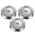 3Pcs HQ8 Replacement Shaver Heads Compatible with Philips Norelco HQ8 HQ54 HQ64 PT720 PT860 AT810 AT890 7183XL Series, Men Electric Shaving Heads Blades Back-Up Rotary Heads Trimmer Razor Accessories