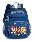 Fabrizio Paw Patrol Rucksack mit Chase, Marshall und Rubble Jungen von 3-6 Jahren, Kita- und Kindergartentasche – 31cm x 25cm x 18cm 8L Blau Einheitsgröße