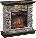 Duraflame Wall Mantel, Smoky Gray Stone Electric Fireplace