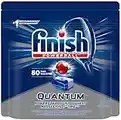 Finish Power Ball Quantum dishwasher detergent pods, Powers through toughest messes the 1st time, For Shine & Deep Clean, 80 Tabs