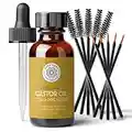 Castor Oil for Eyelashes and Eyebrows - Brow and Lash Growth Serum - Organic Hexane Free Cold Pressed Unrefined - 1 fl oz - Pure Body Naturals