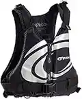 Typhoon Yalu XT 50n Buoyancy Jacket Yalu Wave Front Zipper 50N Buoyancy Aid - Canoe Kayak Dinghy SUP Jacket (Black/Silver, M-L weights 50-70KGS)