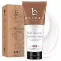 Beauty by Earth Self Tanner - Self Tanning Lotion for Body, Natural & Organic Ingredients Clear Self Tanner, Sunless Tanning Lotion Best Sellers, Fake Tan & Quick Tan for Bronzer Glow for Men & Women