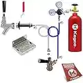 Kegco 3PDCK-5T Kegerator Kit, Metal, Chrome