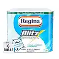 Regina Blitz Household Towel, 560 Super-Sized Sheets, Triple Layered Strength, 8 Count (Pack of 1)