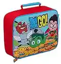 Teen Titans Go! - Borsa per il pranzo per bambini, isolata, Rosso, Taglia unica, Contenitore per il pranzo