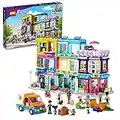 LEGO 41704 Friends Main Street, Heartlake City Café & Hair Salon, Mini Dolls House with Toy Shops, Modular Building Set, Gifts for 8 Plus Year Old Kids, Girls and Boys